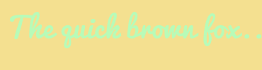 Image with Font Color B8FBB8 and Background Color F4E090